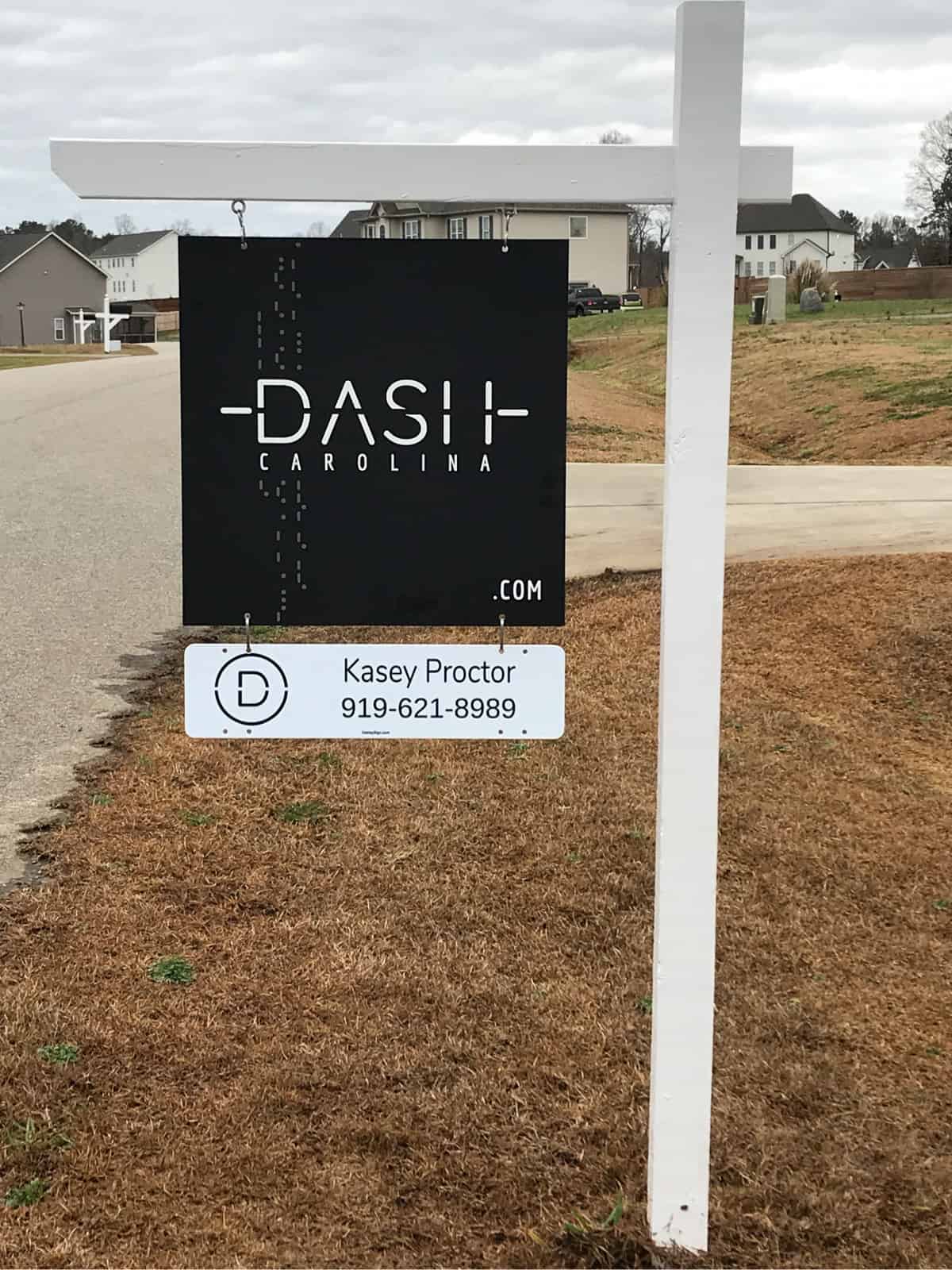 Residential Real estate sign installation